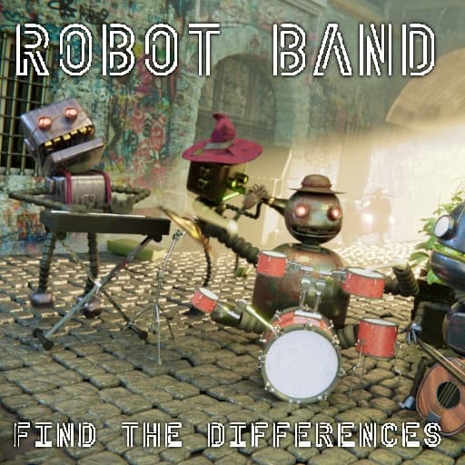Play Robot Band - Find the differences online for free on RunGame | No download required