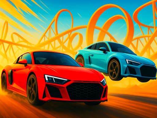 双人特技赛车 - Free online 赛车游戏 game