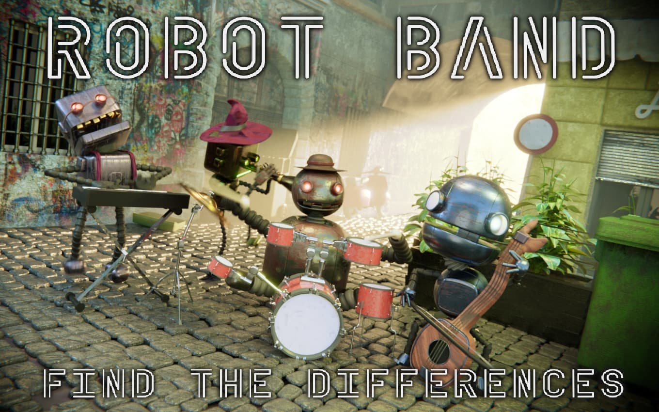 Robot Band - Find the differences - Screenshot 1